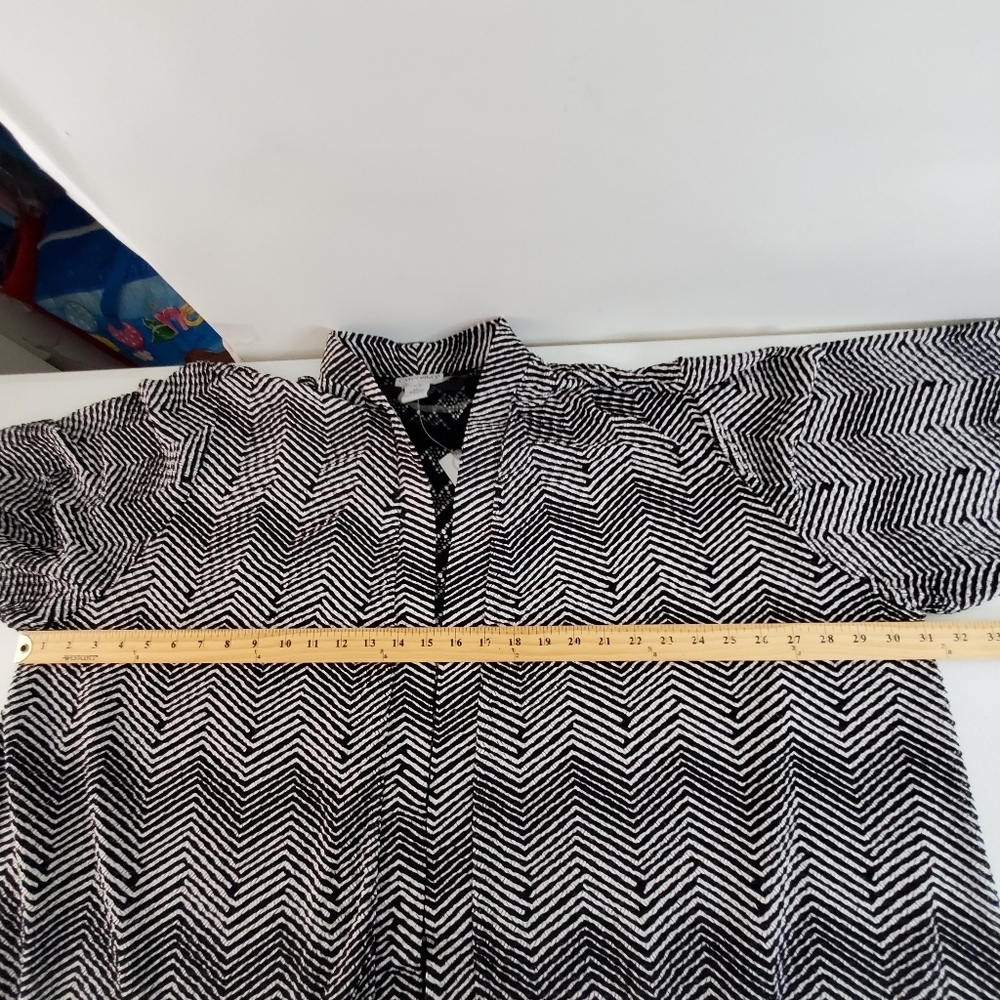 Catherines Chevron Stripe Open Front Stretch Card… - image 7